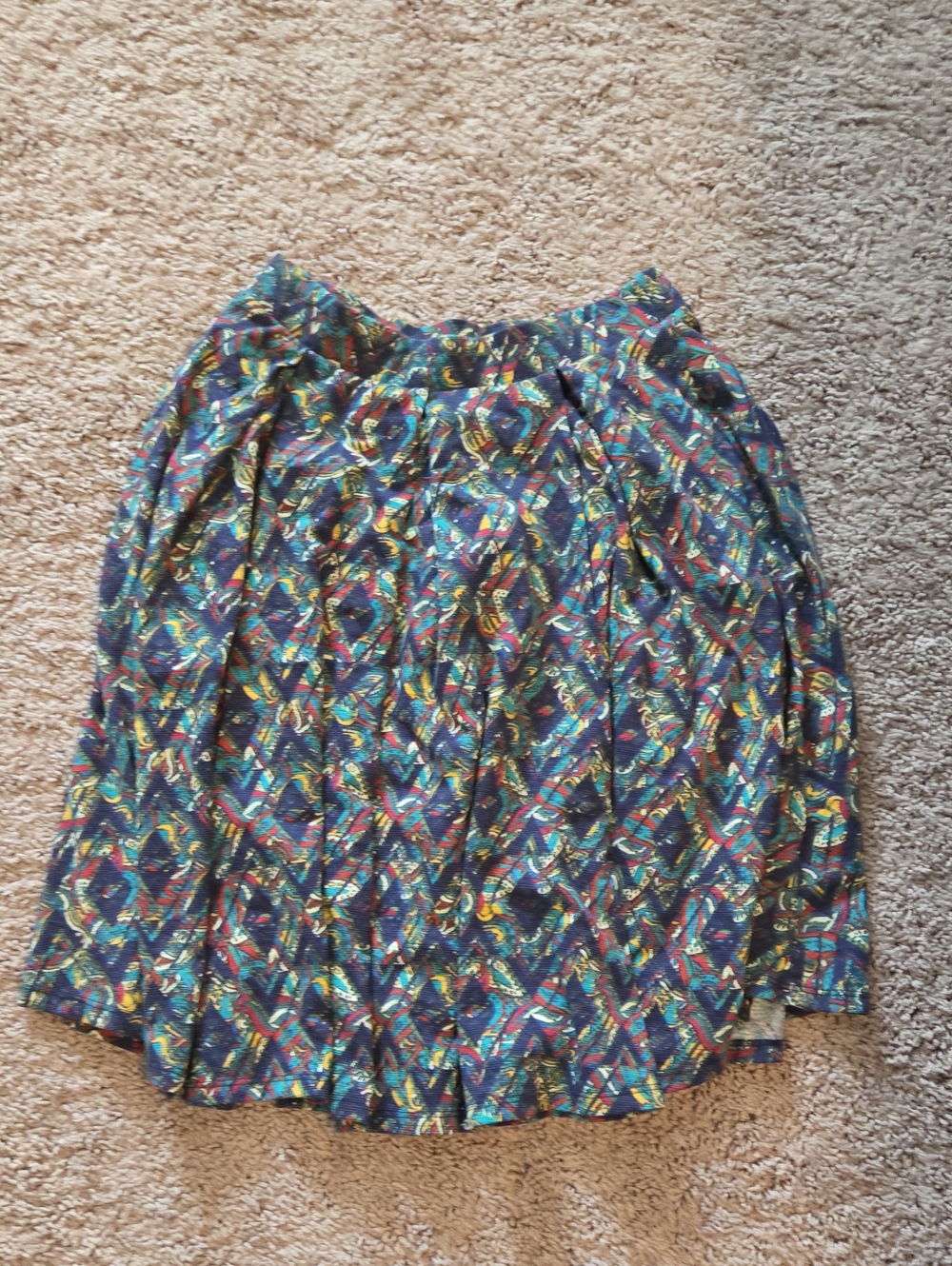 LuLaRoe Multicolor Geometric Circle Skirt